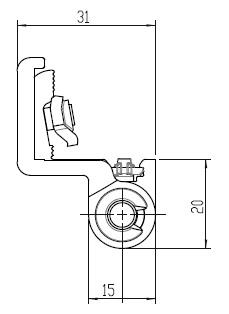 Coppia di cerniere 130 kg ral 9010