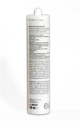 Silicone neutro trasp 310 ml Calper Ser2018
