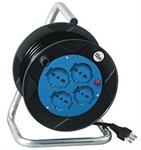 Avvolgicavo 4pos bipasso/schuko 15metri spina16A nero