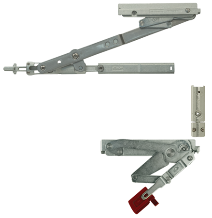 Kit cerniera CE per anta ribalta dx 180 kg braccio 700-1700